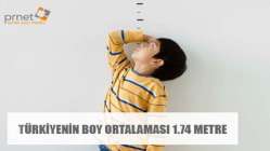 Türkiyenin boy ortalaması 1.74 metre