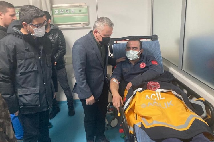 Vali Şimşek'ten geçmiş olsun ziyareti 