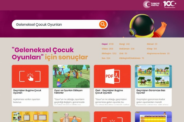 Yüz yüze 100 Çocuk Oyunu EBA'ya yüklendi