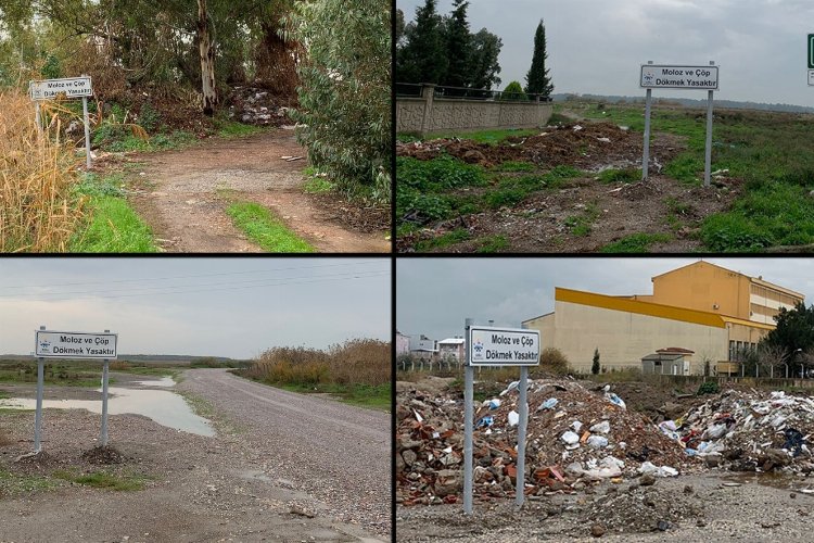 İzmir Çiğli'de kaçak moloz seferberliği devam ediyor 