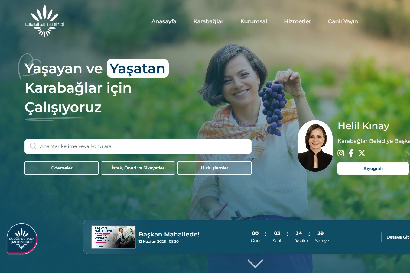 İzmir Karabağlar Belediyesi web sitesini yeniledi