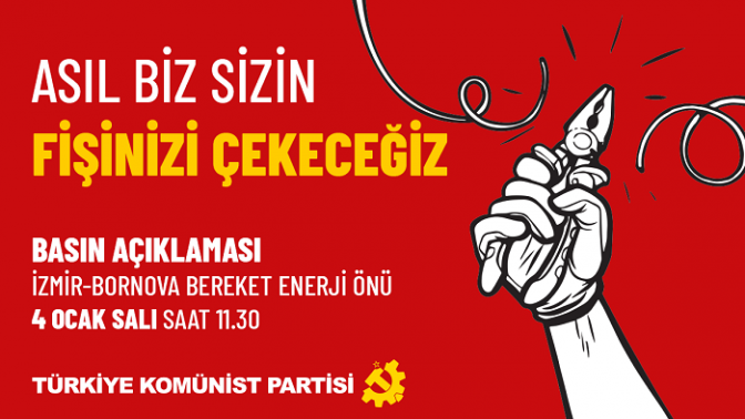 TKPden elektrik zamlarına karşı, üç ilde açıklama yapacak