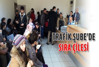 Trafik Şube’de sıra çilesi