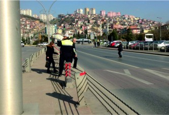 Trafikçi böyle yaparsa