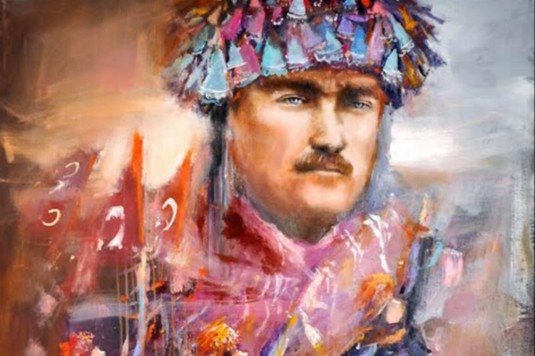 Türk ve yabancı sanatçılar Ata'nın huzurunda 