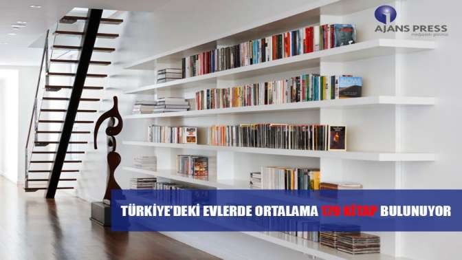 Türkiye’deki evlerde ortalama 179 kitap bulunuyor