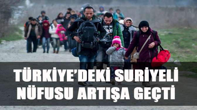 Türkiye’deki Suriyeli nüfusu artışa geçti