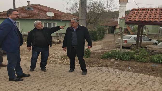 Ünal Köken, Çalköy, Burhanlı Mahallesinde İncelemeler Yaptı”