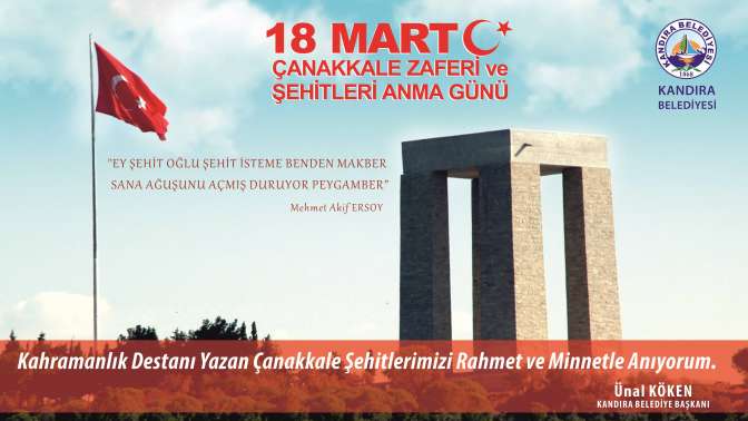 Ünal Köken’in 18 Mart Çanakkale Zaferi ve Şehitleri Anma Mesajı”