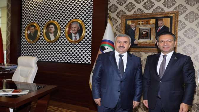 Vali Aksoy’dan Başkan Baran’a iade-i ziyaret