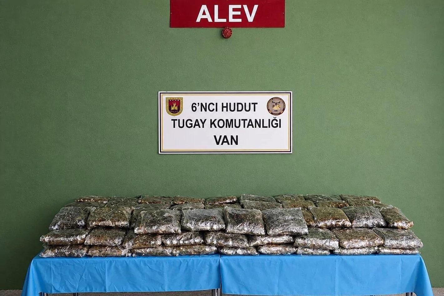 Van hudut hattında 59 kilo uyuşturucu ele geçirildi