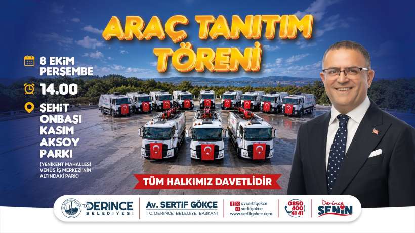 Derince 14 Yeni Aracını Tanıtıyor
