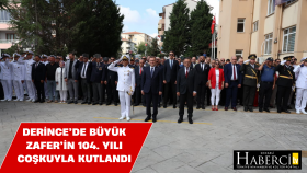 Derince’de Büyük Zafer’in 104. Yılı Coşkuyla Kutlandı